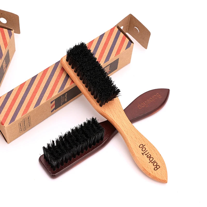 Barber Wood Handle Hairdressing Soft Hair Cleaning Brush