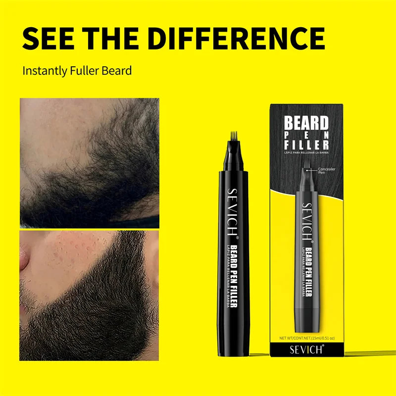 Beard Filler Pen Men Beard Pencil Filler Color Dye Pen
