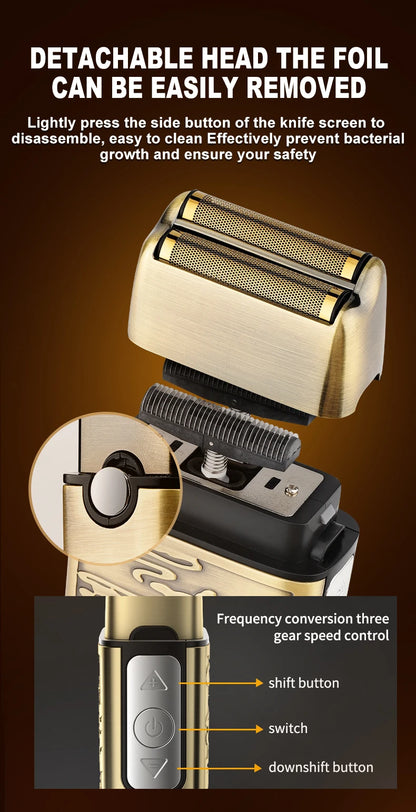 Resuxi 740 All Metal Hair Clippers Ears Nose Hair Trimmer