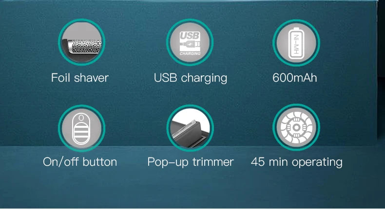 VGR Electric Shaver Professional Beard Trimmer Razor V-390