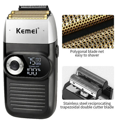 Kemei Rechargeable Cordless Shaver for Men KM-2026