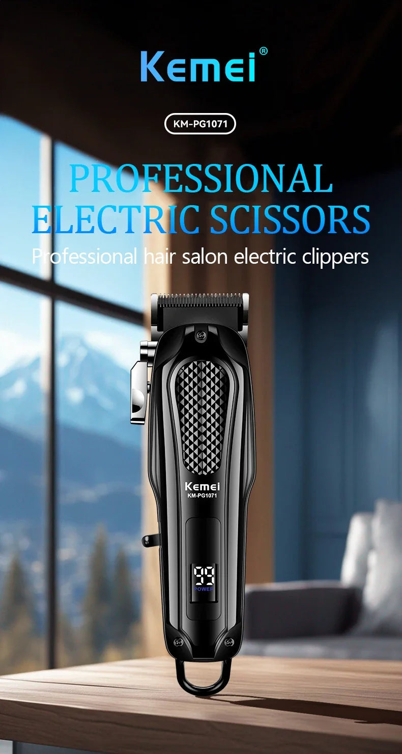 KM-PG1071 Electric Hair Clipper UBS Cordless Beard Trimmer