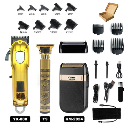 Professional T9 Hair Trimmer Machine Metal Body