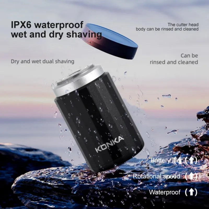 NEW Type-c Rechargable Mini Portable Waterproof Electric Shaver