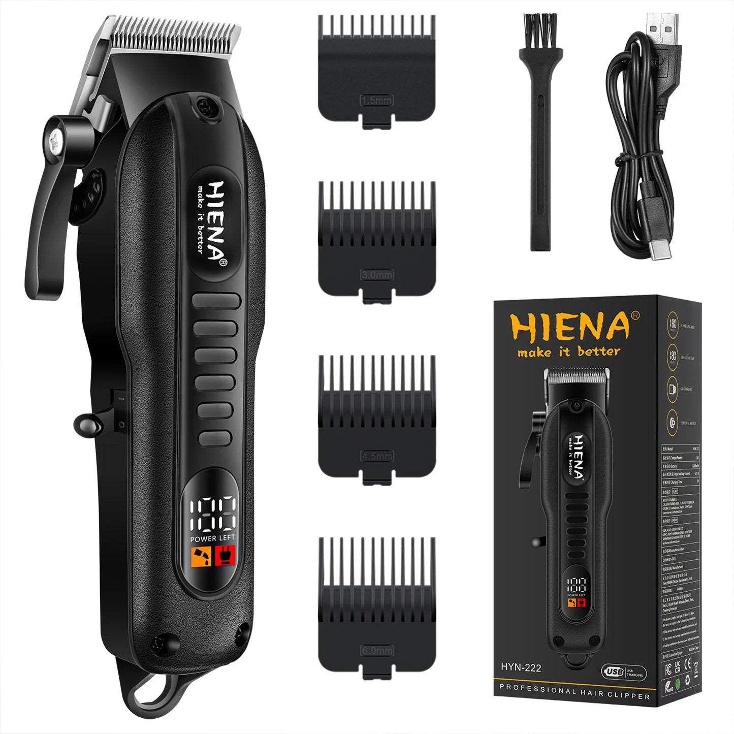HIENA professional Hair Clipper for Barber Hair Trimmers