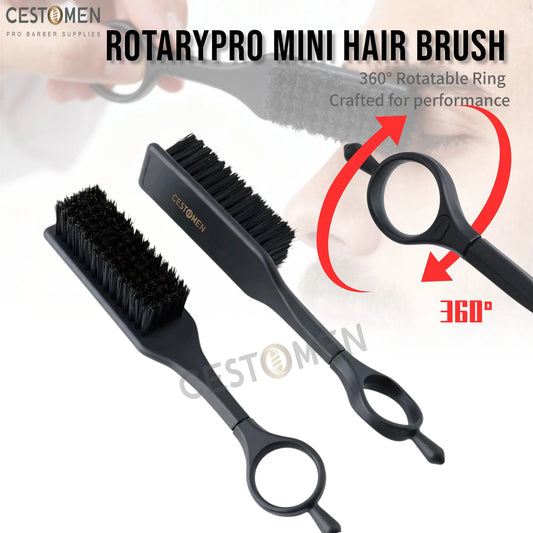 1Pc New Professional Rotate Mini Fade Brush Neck Sweeping