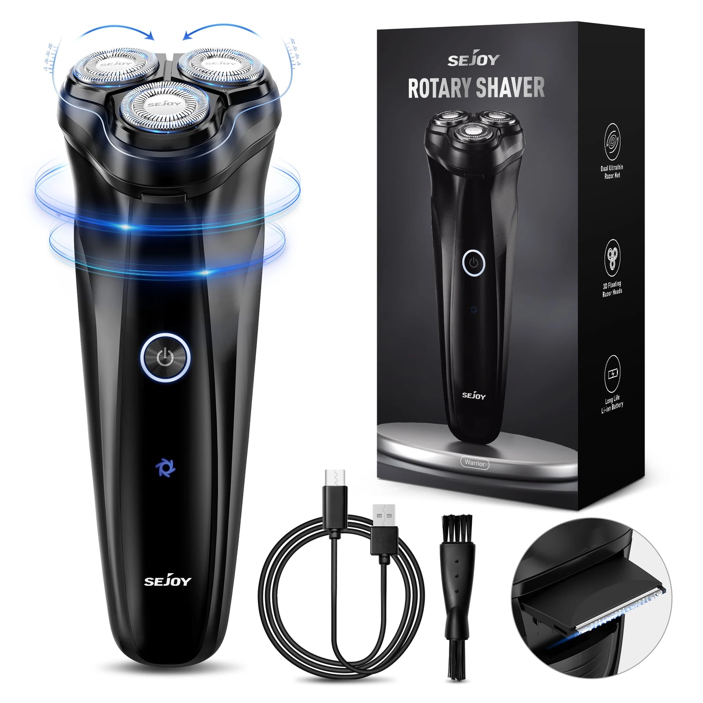 Portable Clean Razor Men USB Electric shaver Powerful Beard Razor