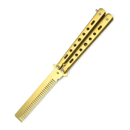 Foldable Comb Stainless Steel Butterfly Comb Beard Moustache