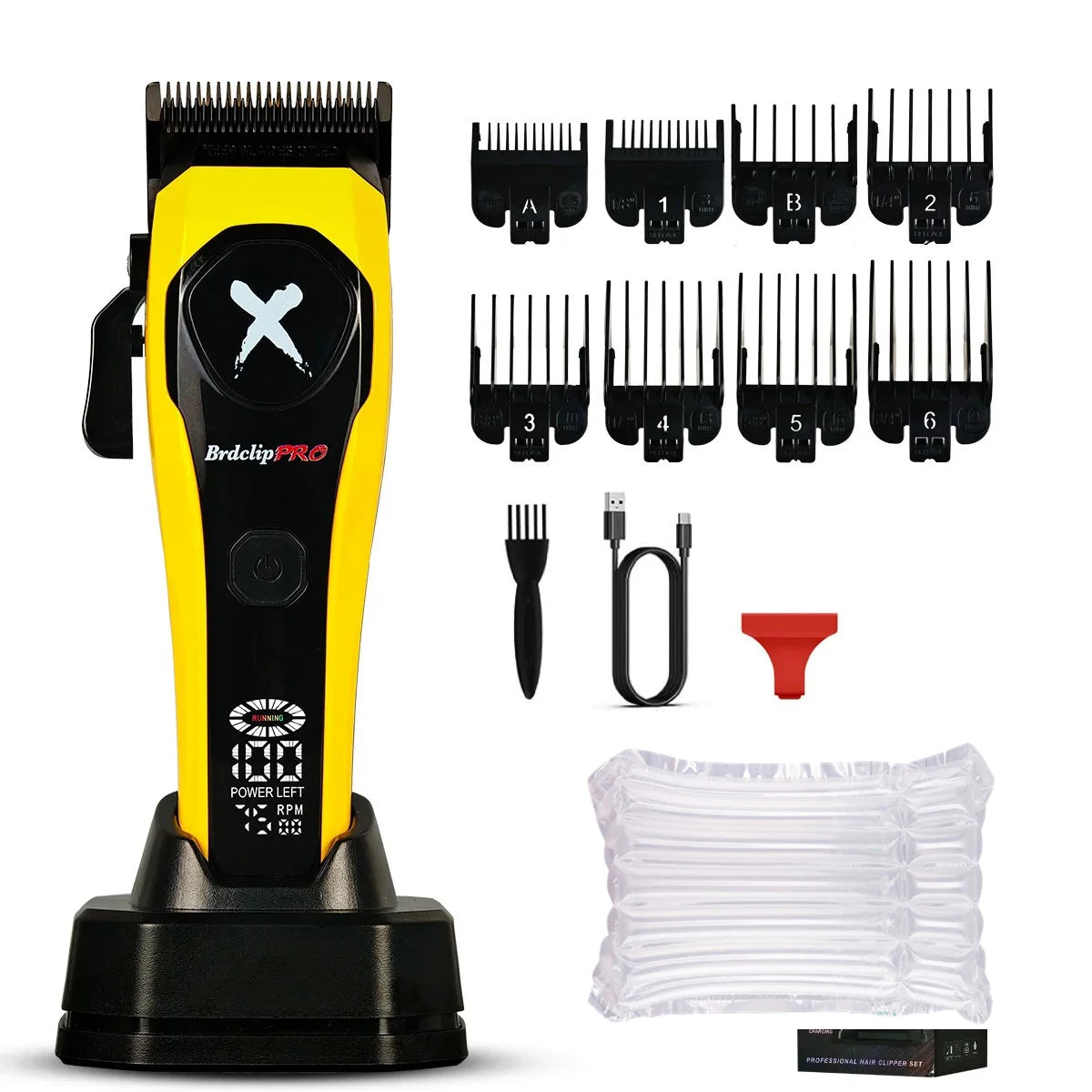 Professional Hair Clippers Rechargeable Hair Trimmer BRD-619