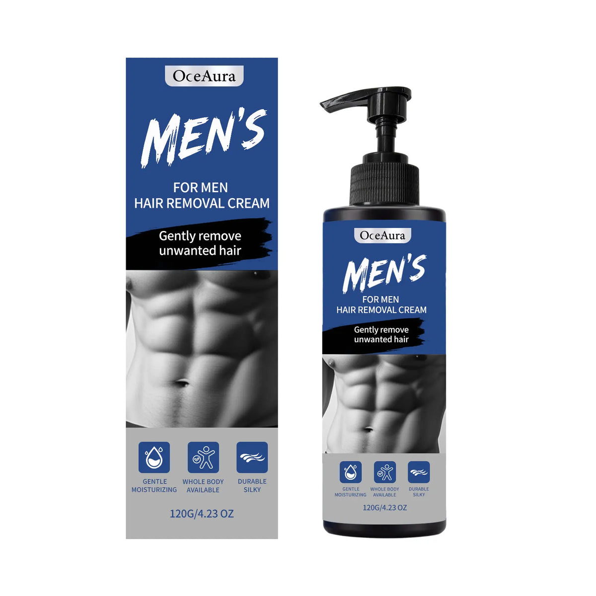 Painless Men's Body Depilatory Cream Fast Acting Hair Remover