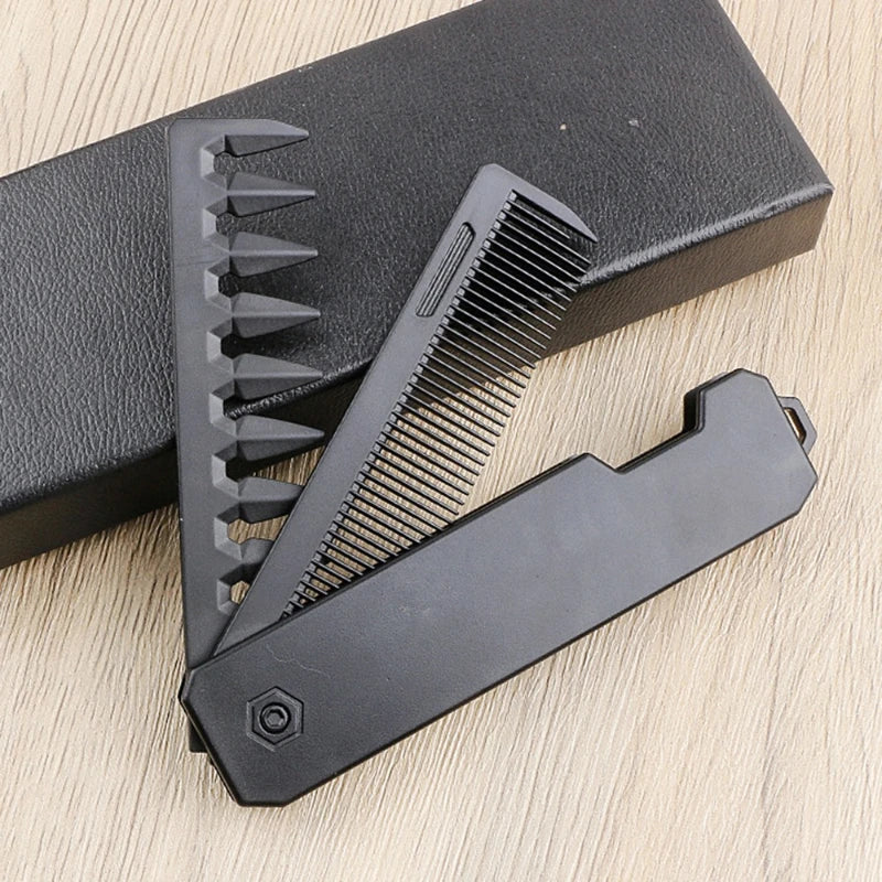 Double/Triple Tooth Portable Folding Hair Comb