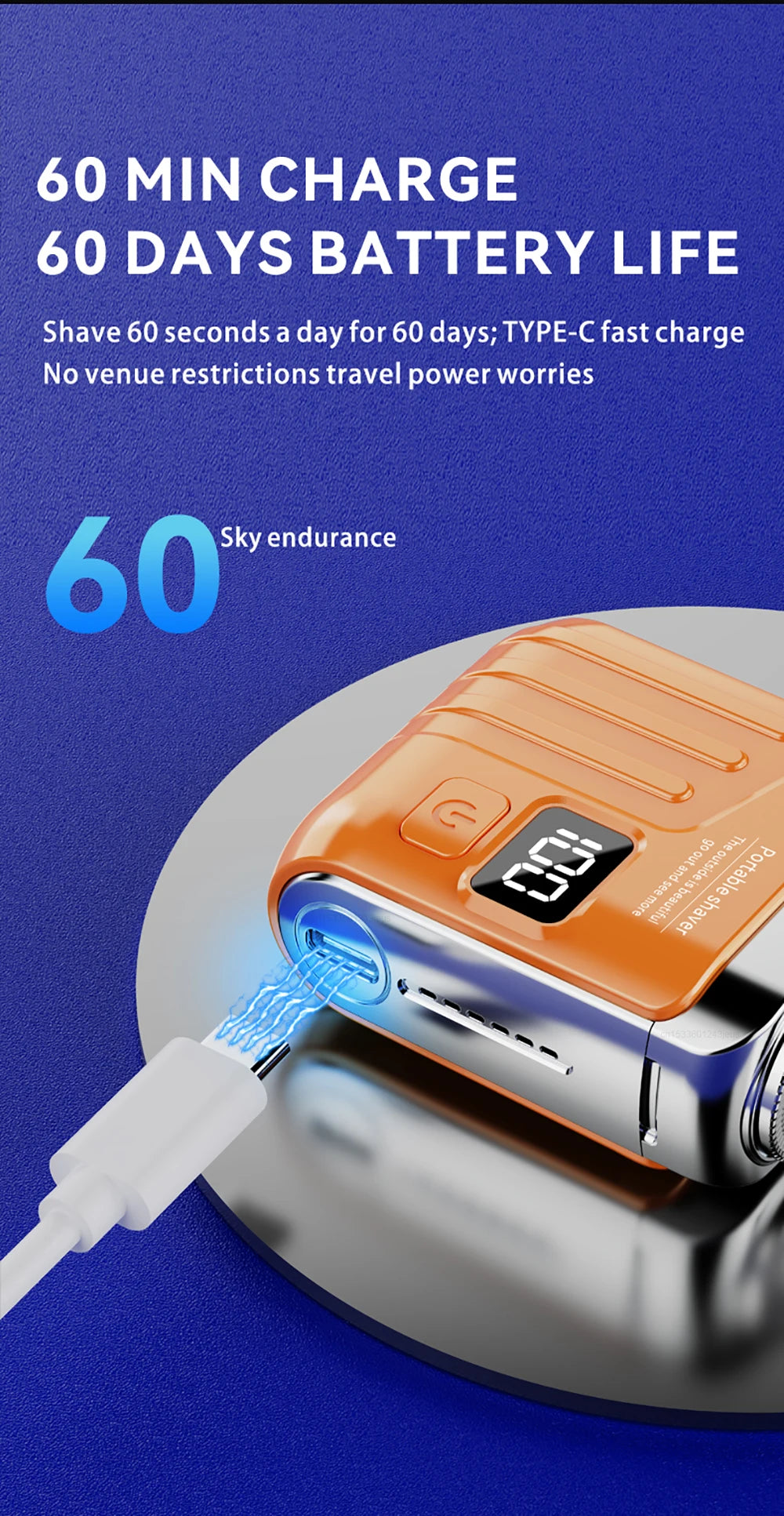 New Double-headed Mini Magnetic Shaver for Men