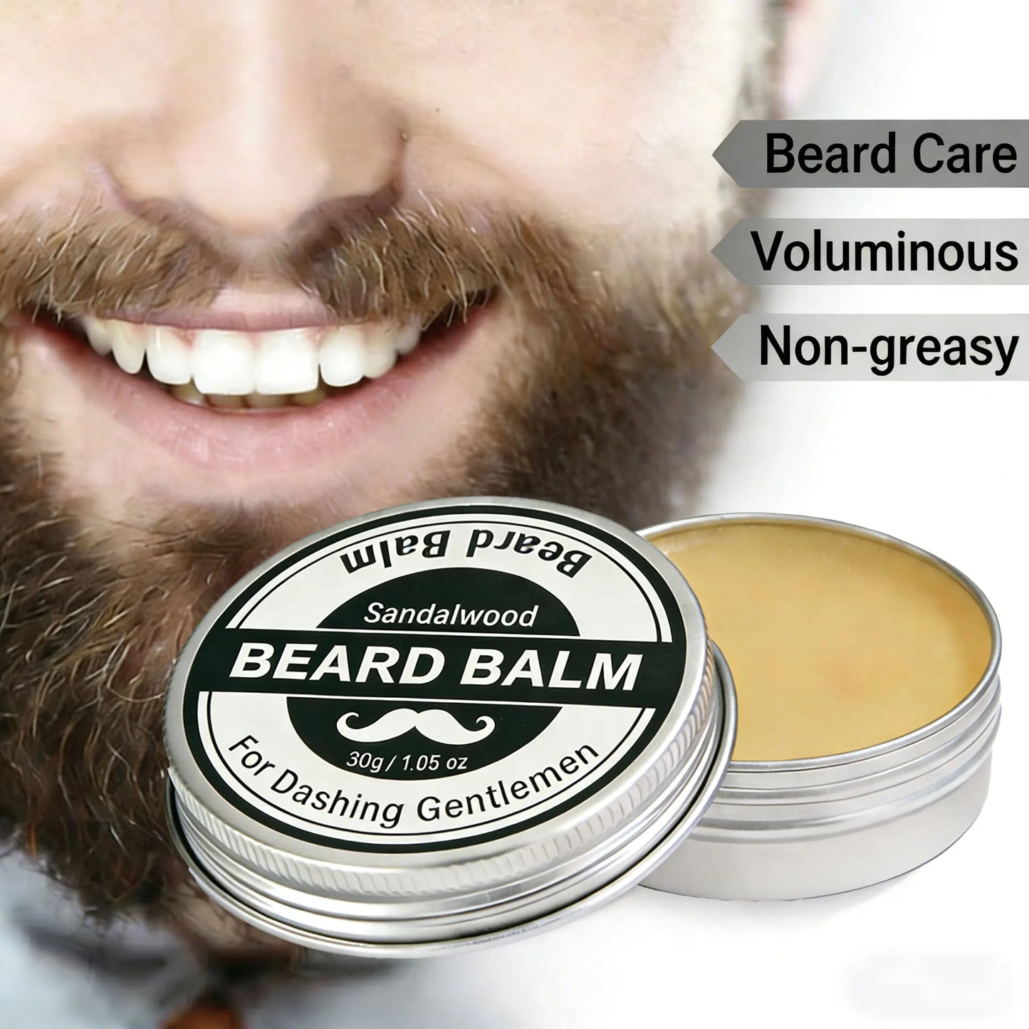 Strong Hold Beard Wax 30g Natural Shape,