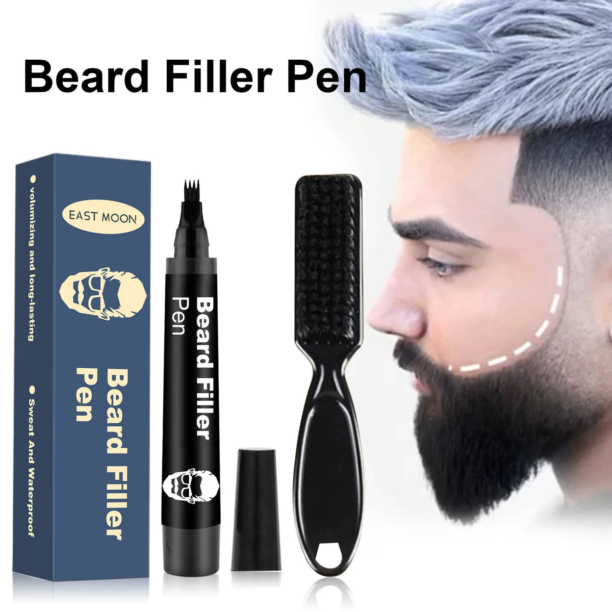 Beard Filling Pen Series Waterproof Non Irritating Lasting