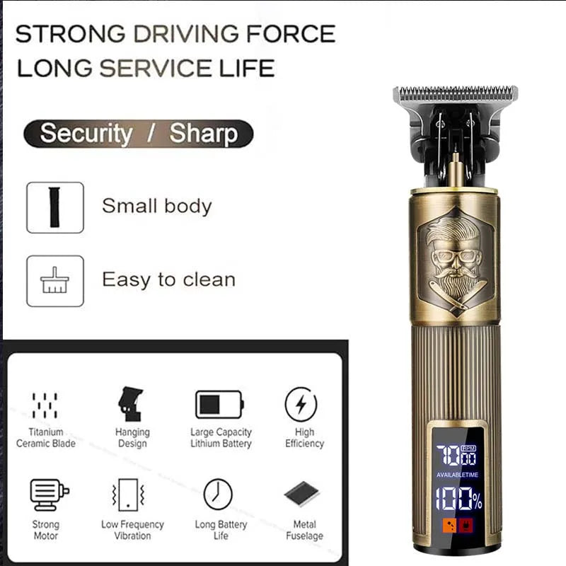 Carving Hair Clipper Professional Hair Cutting Machine Barber