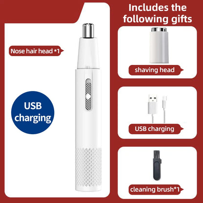 Electric Nose Hair Clipper Rechargeable Multi-kinetic Shaving