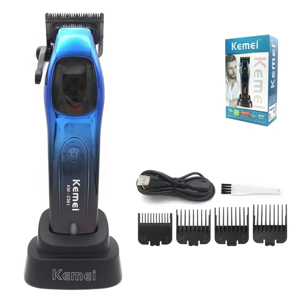 Kemei 2361 10000RPM Professional Men's Hair Clipper Magnetic Machine
