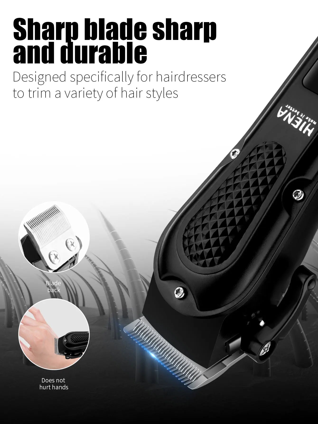 hiena 212 Professional Hair Cutter Mans Hair Clipper Set