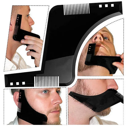 Men Beard Comb Beard Care Template Beard Brush Moustache