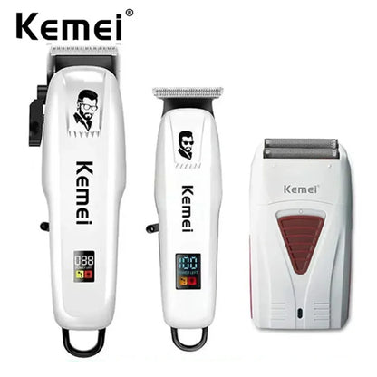 Kemei KM-PG809A KM-PG232 LCD USB Charging Hair Clipper