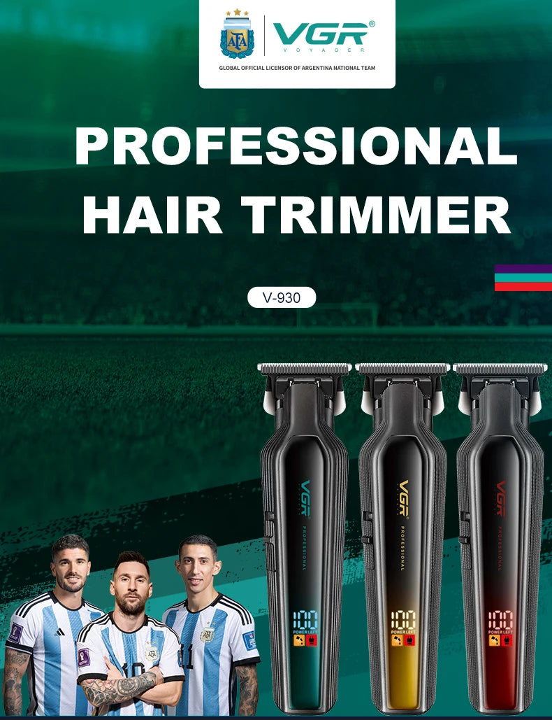VGR Hair Trimmer Professional Hair Clipper Rechargeable Clipper V-930