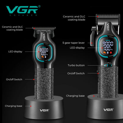 VGR high-end hair trimmer two-piece set V-886 S2