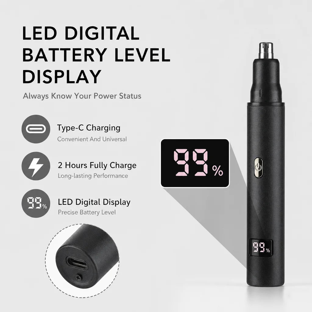 Electric Nose Hair Trimmer 3 In 1 Nose Ear Hair Trimmer