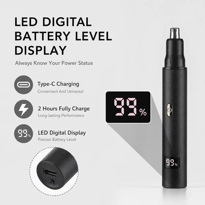 Electric Nose Hair Trimmer 3 In 1 Nose Ear Hair Trimmer