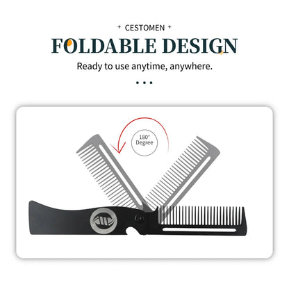 Stainless Steel Portable Folding Pocket Comb