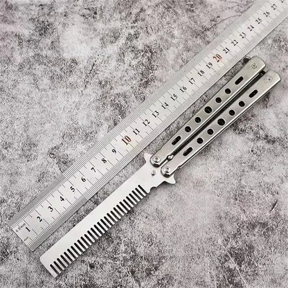 Foldable Comb Stainless Steel Butterfly Comb Multifunctional
