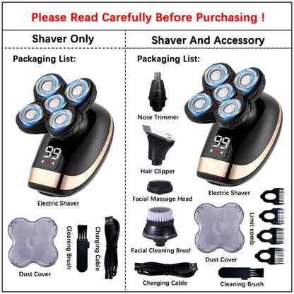 5 IN 1 Electric Razor Electric Shaver Rechargeable Machine