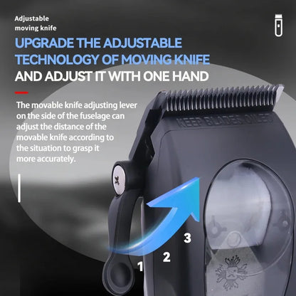 Kemei Professional Barber Cordless Hair Clipper Electric Trimmer