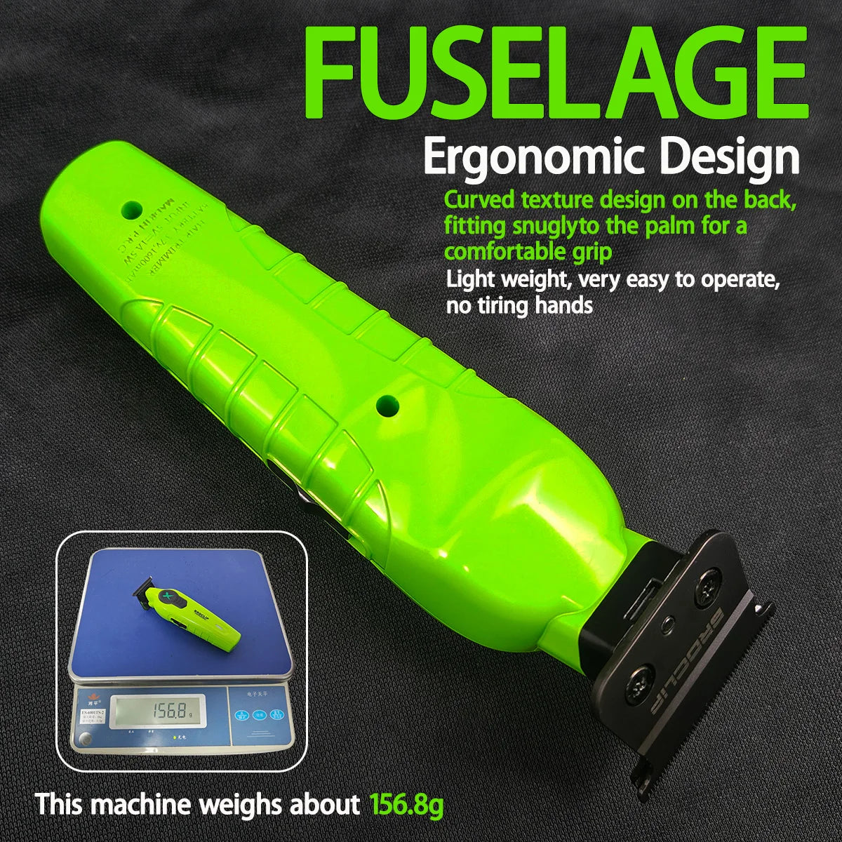 New BRDCLIP FA1T Green Professional Hair Trimmer