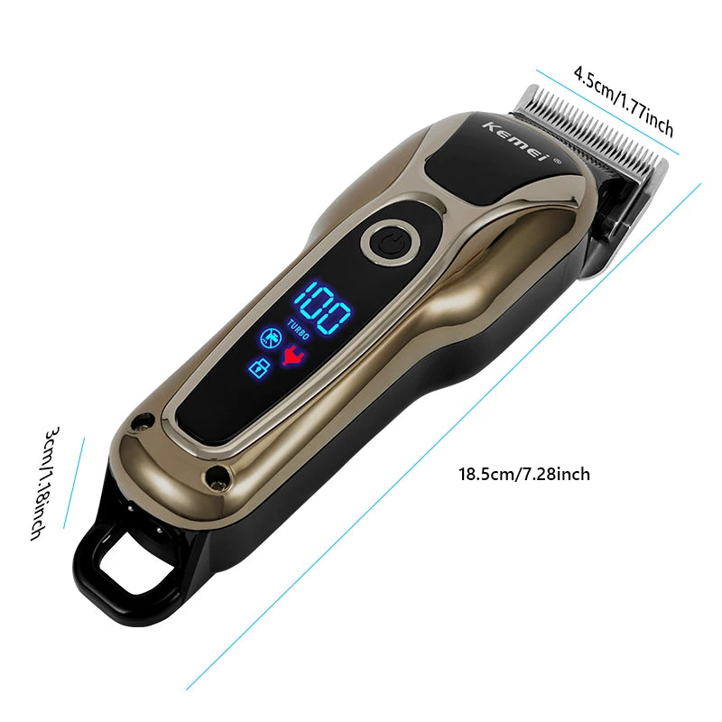 Professional Hair Trimmer Gold Clipper For Men Beard Trimmer