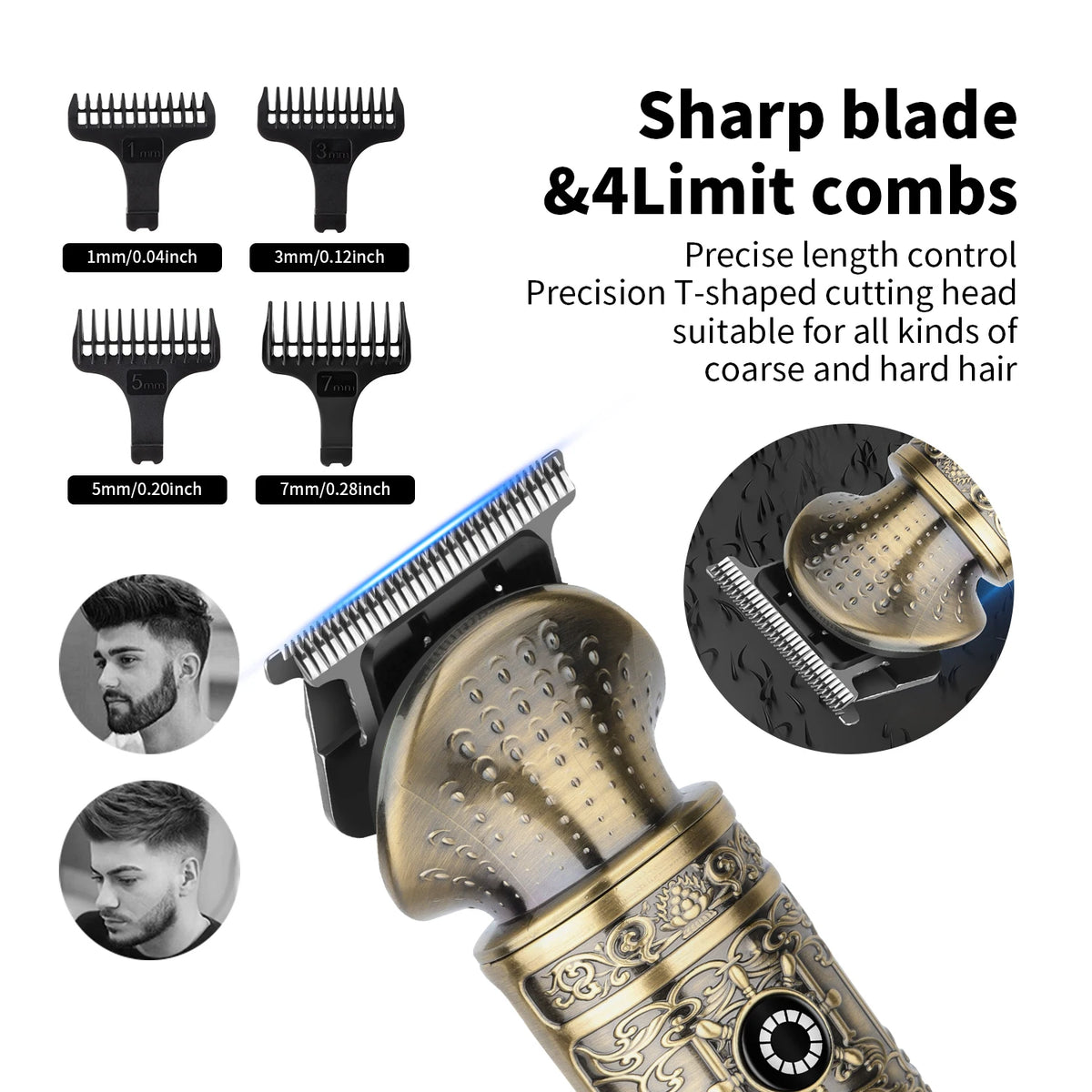 HIENA Beard Trimmer for Men Electric Razor Shaver