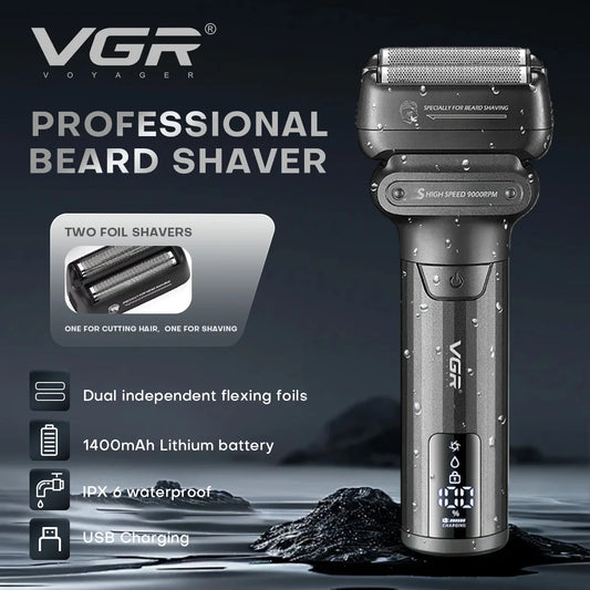 VGR Electric Shaver Professional Shaving Machine 9000 RPM V-368
