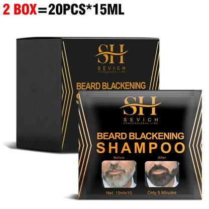 Natural Hair Dye Black Beard Shampoo Beard Coloring