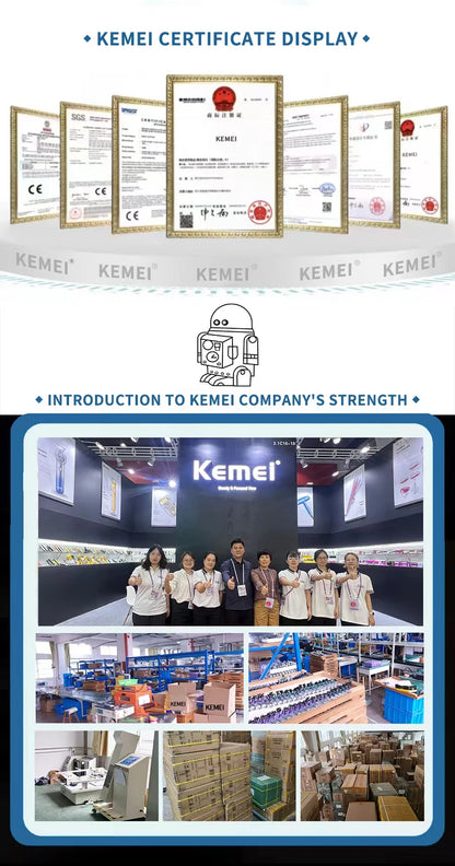 Kemei Electric Hair Clipper Cordless Trimmer T Shape Blade KM-T9