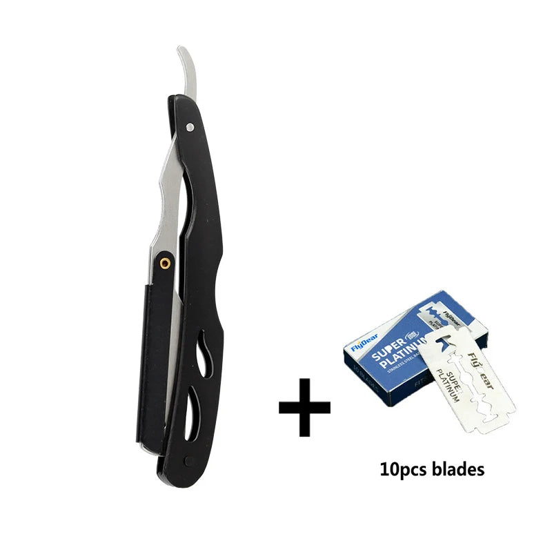 Professional Manual Shaver Straight Edge Stainless Steel