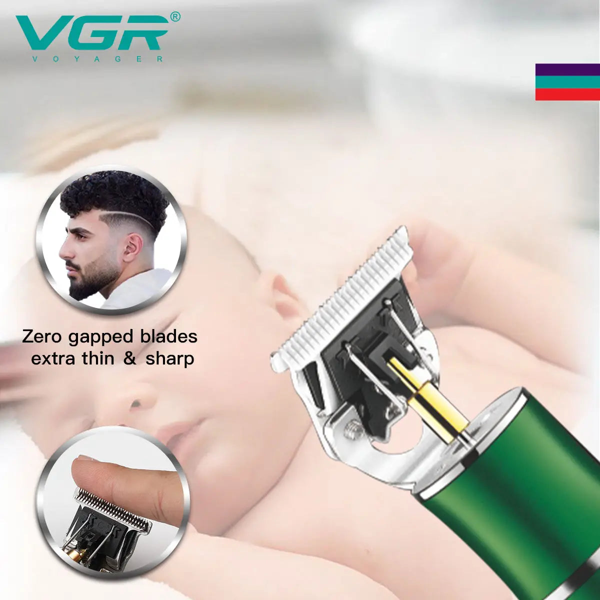 VGR Retro Metal Electric Hair Clipper Hair Trimmer V-193