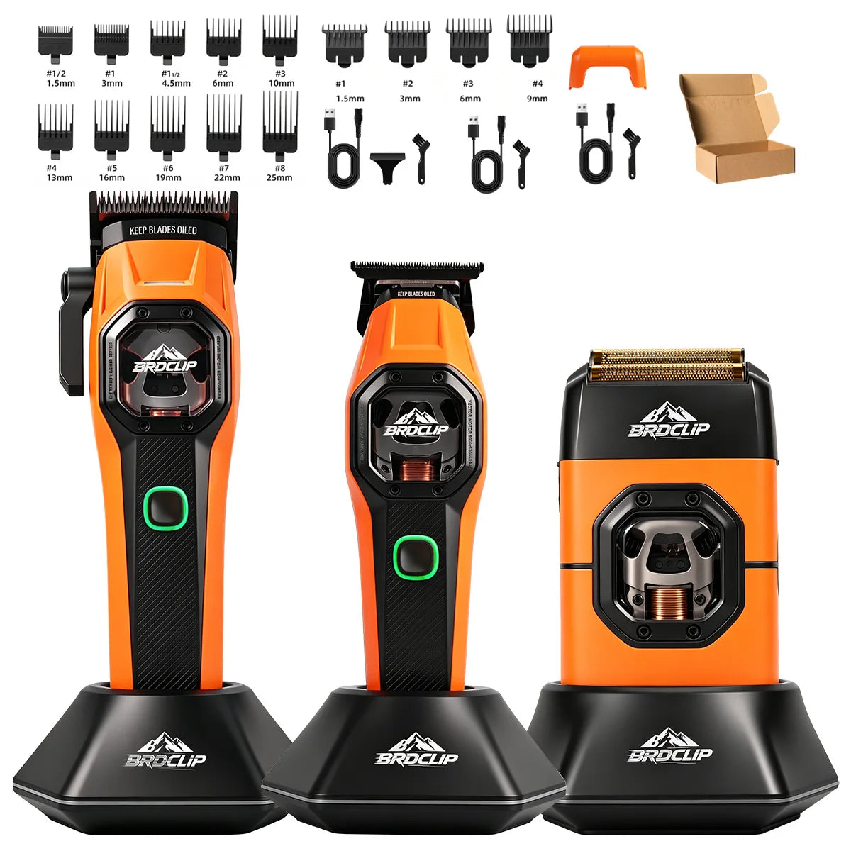New Professional BRDCLIP Salon Barber Kit Hair Clipper