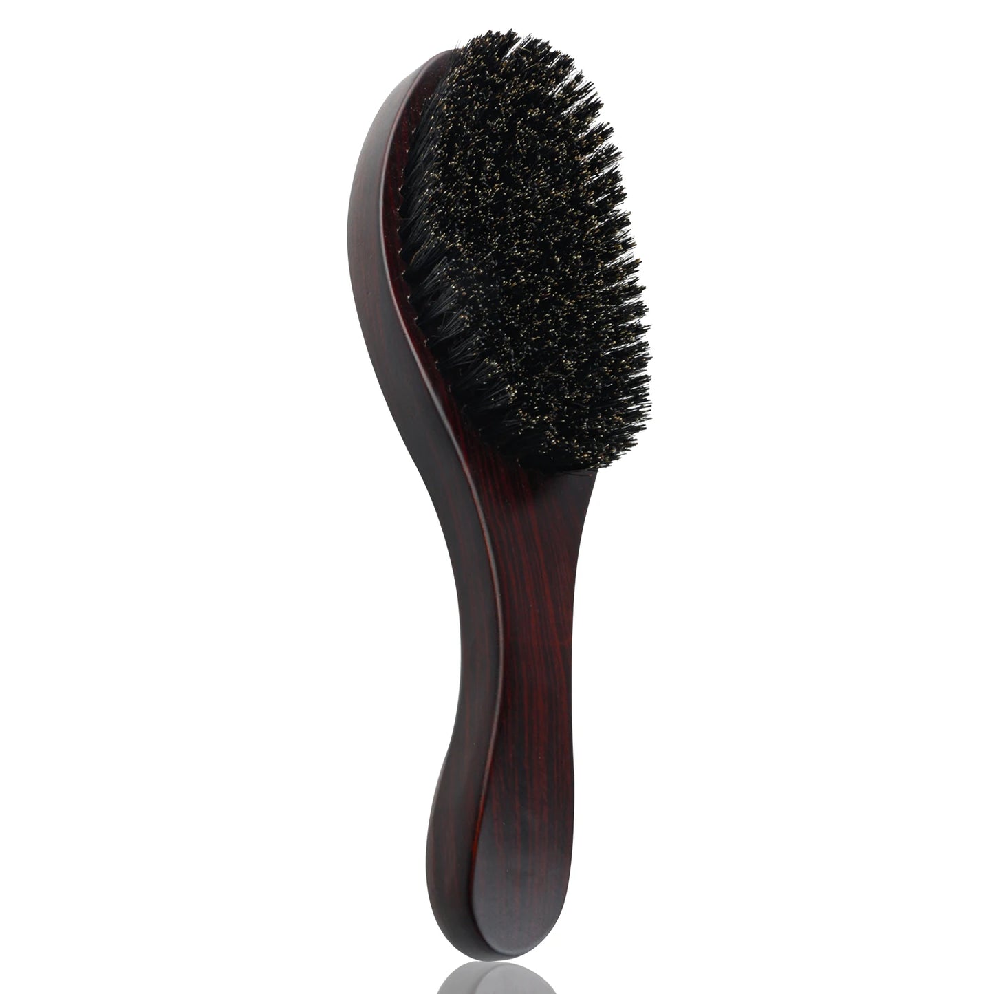 Boar Bristle Oval Shape Hair Brush Antistatic Oil Head Wave Brush