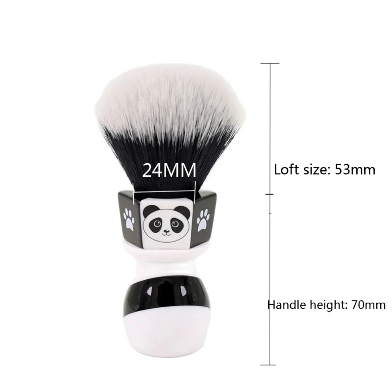 YAQI 24mm Panda Tuxedo Knot Men's Shaving Brush