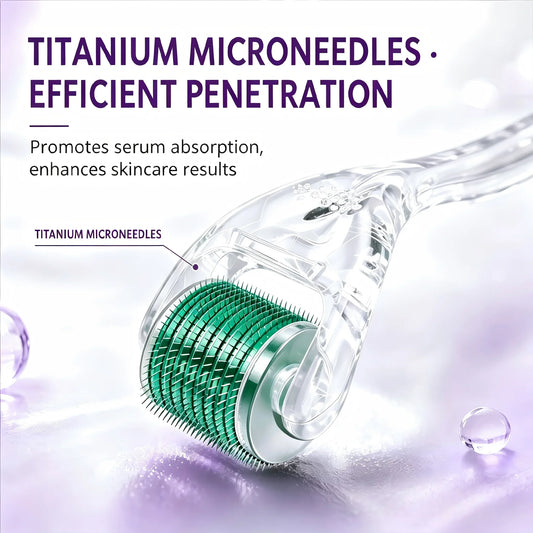 540 Titanium Derma Roller Micro needling Tool for Hair Beard