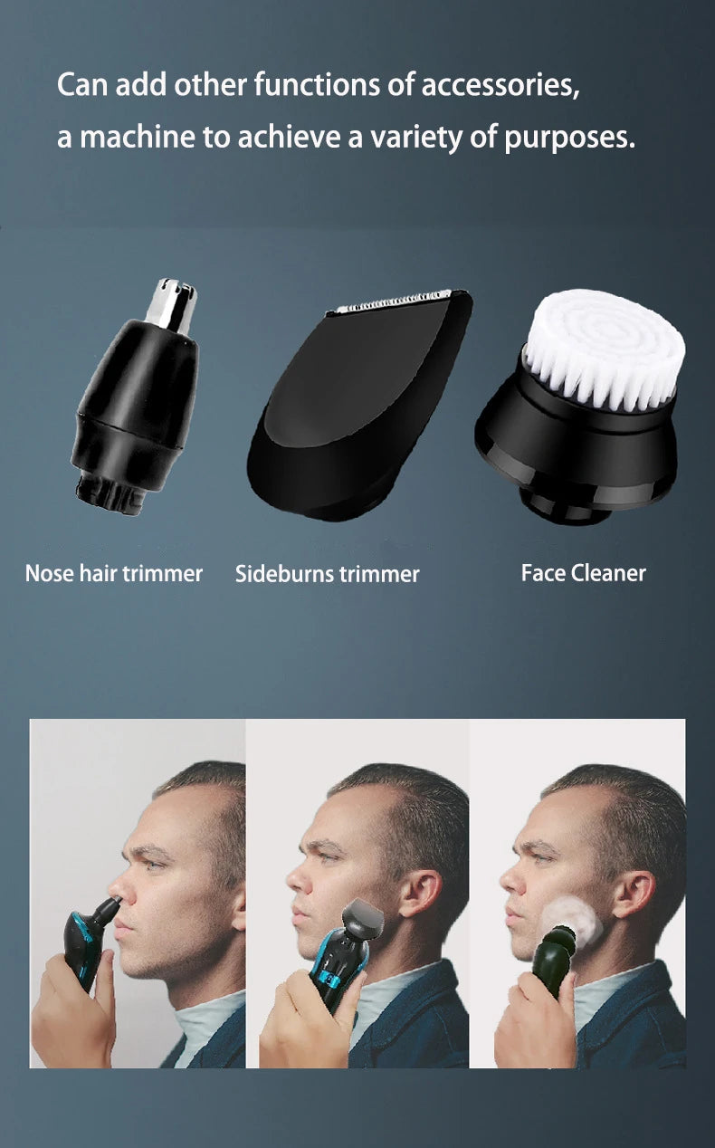 ZOZEN Electric Razor Electric Shaver Washable Rechargeable Clipper