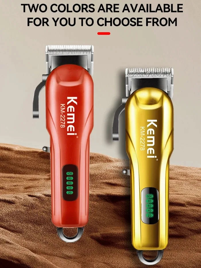 Kemei Cordless Hair Clippers Men Professional Hair Trimmer