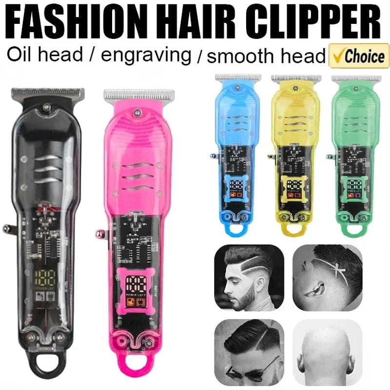 New Transparent Hair Clipper Power Display Hair Clipper
