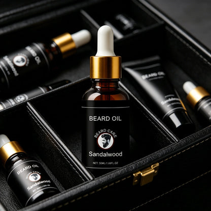 Man Sandalwood Beard Care Essential Oils Improve Growth