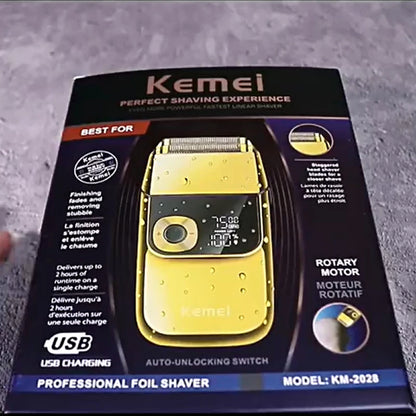 Kemei 2in1 Electric Shaver Men Electric Razor Rechargeable Beard Shaver