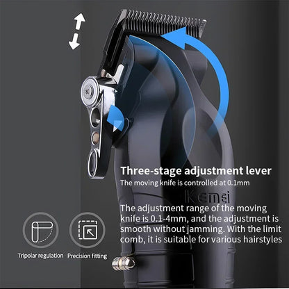 Kemei KM-2996 Professional Precision Fade Hair Clippers Cordless